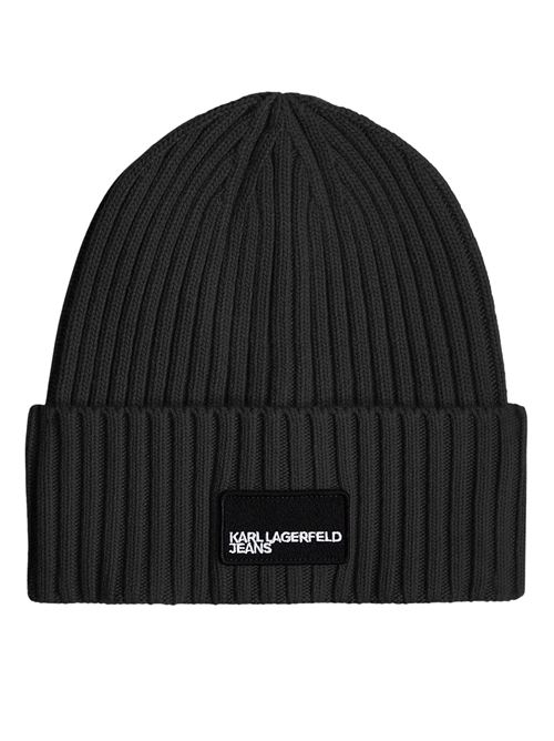 Cappellino nero in maglia Karl Lagerfeld jeans | A3W33111999
